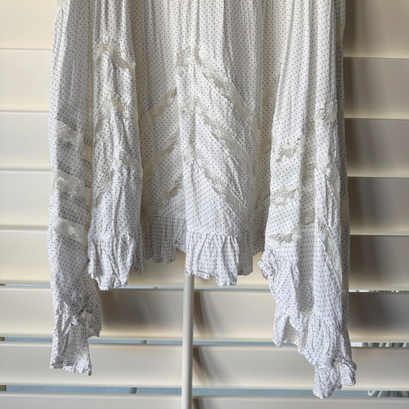 Free People Voile and Lace Trapeze Slip in White (Size M) - Picture 6 of 9